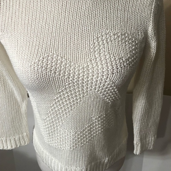 Ann Taylor White Anchor Sweater Sz XSP NWOT - Picture 2 of 8